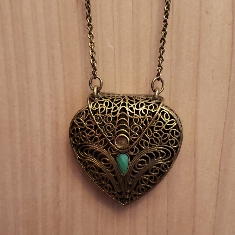Vintage Love Letters Locket Necklace